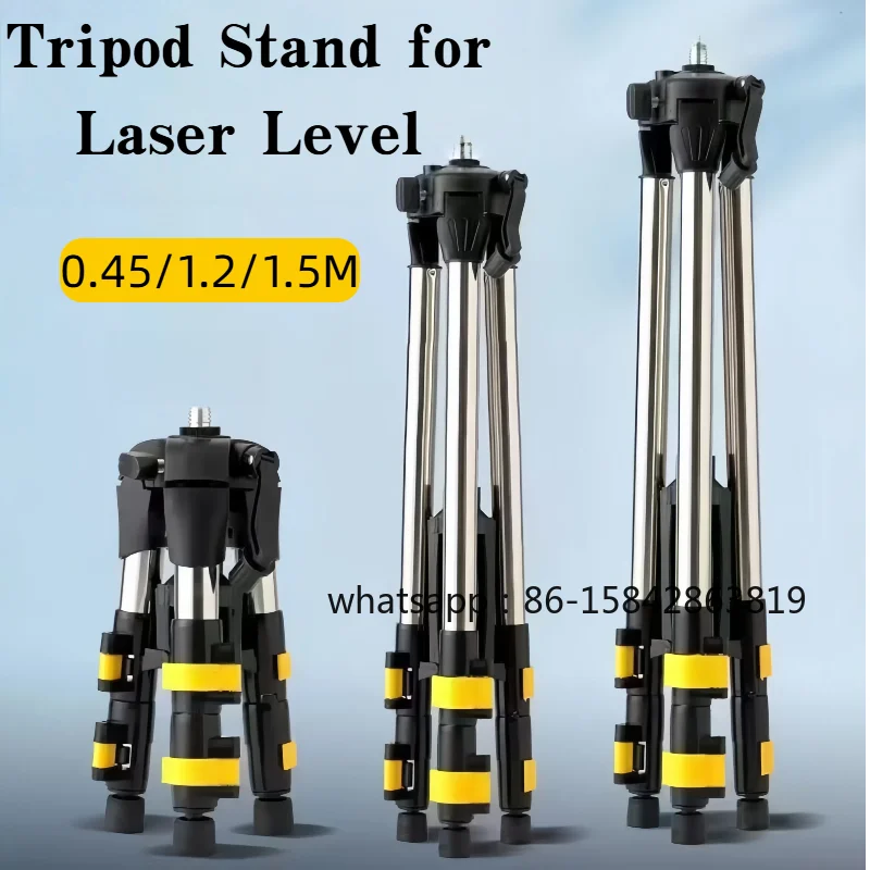حامل ثلاثي القوائم من الفولاذ - مراجعة Laser Level Tripod Stand 1.5M وسعره