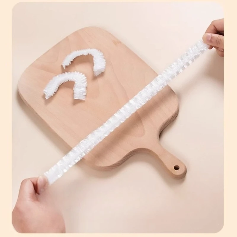 

Одноразовые пластиковые крышки для чаш для хранения фруктов и овощей, обертывания свежести, 100 шт. эластичные крышки для пищевых продуктов