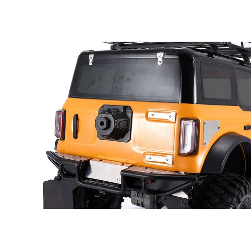 B78B-Door Hinge Tailgate Door Cover For Traxxas TRX4 2021 Ford Bronco 1/10 RC Cawler Car Upgrade Parts Accessories (Silver)