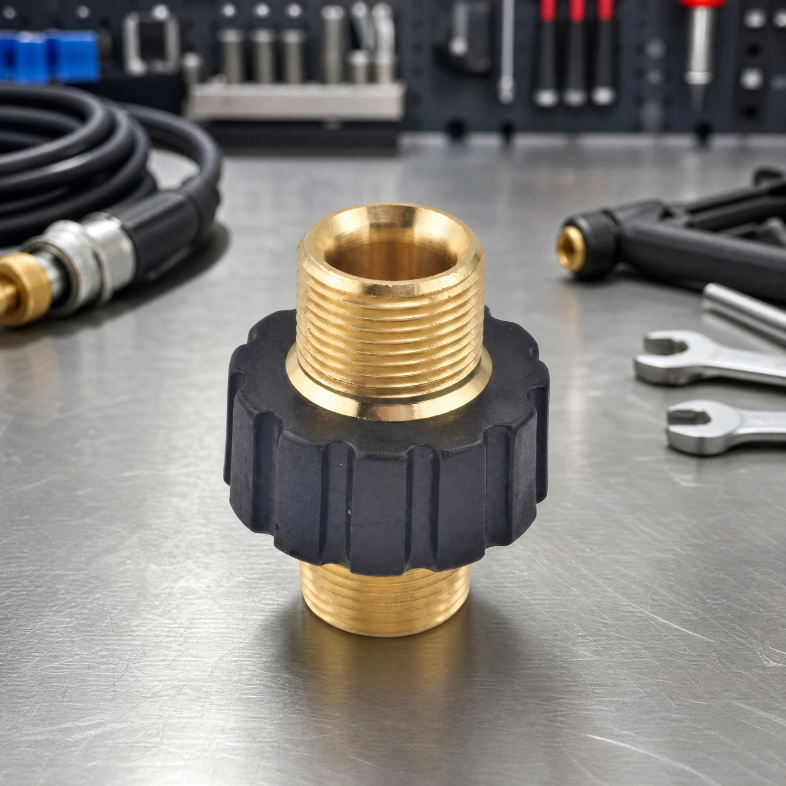 High-Pressure Washer Hose Adapter Fitting Leak-Proof Quick-Connect Pressure Washer Fitting M22-14 Swivel Plug Set Long-Lasting