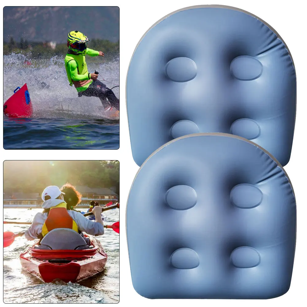 

2Pcs SPA Inflatable Cushion Tub Anti-Hemorrhoids Inflatable Seat Bath Pad (Blue)