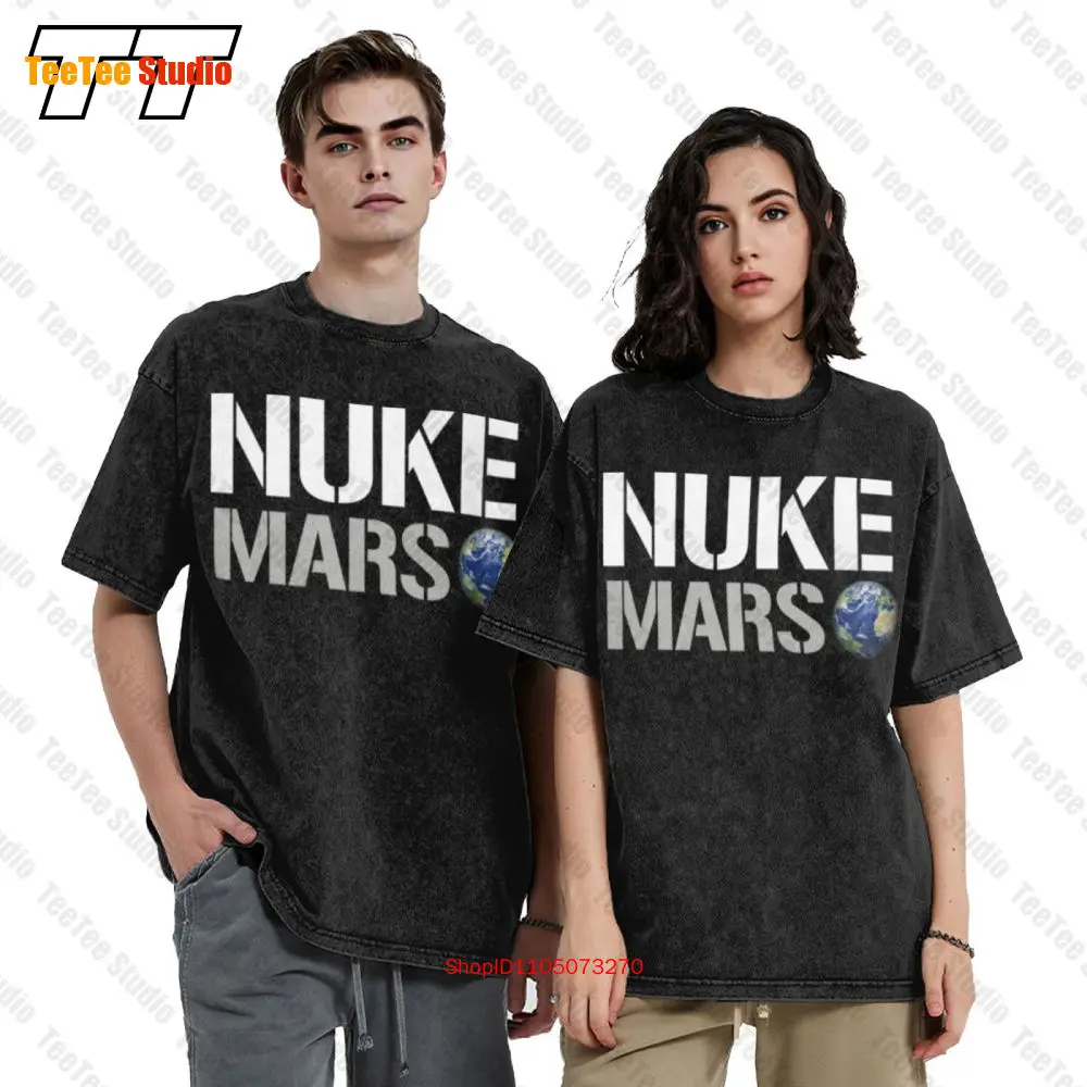 Terraforming T Nuke Of Musk Men'S Mars Elon Exploration Mars Space Vintage Oversized T-Shirt 8AE8