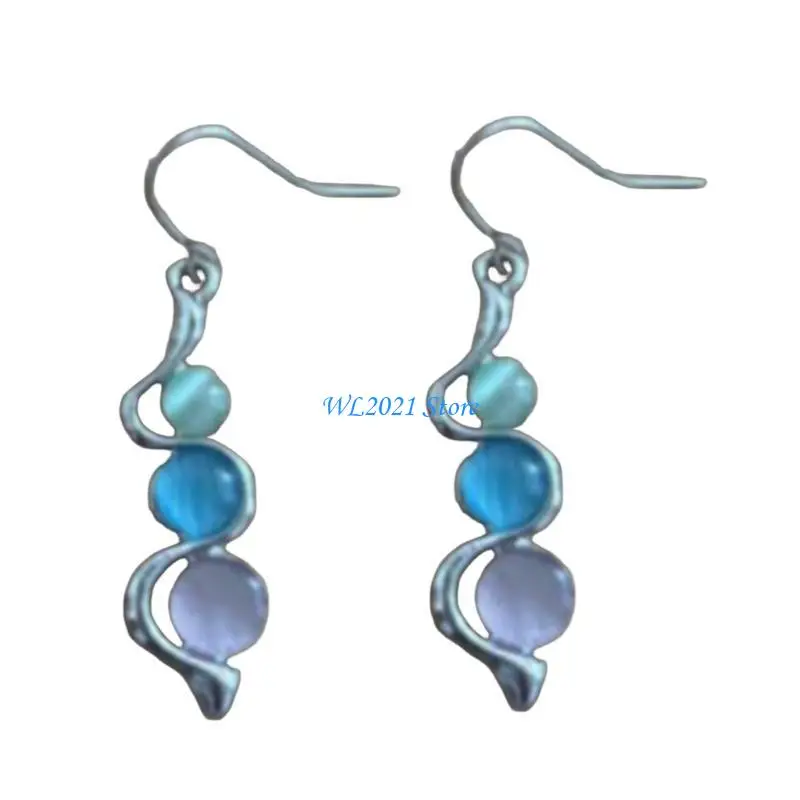 G5GC CATS ELESANT CATS GEMSTONSERS DROP SPORTS OPAL DANGLE SARRINGS Jewelry for Women Sicslish Valentines Day أو HIARDIN