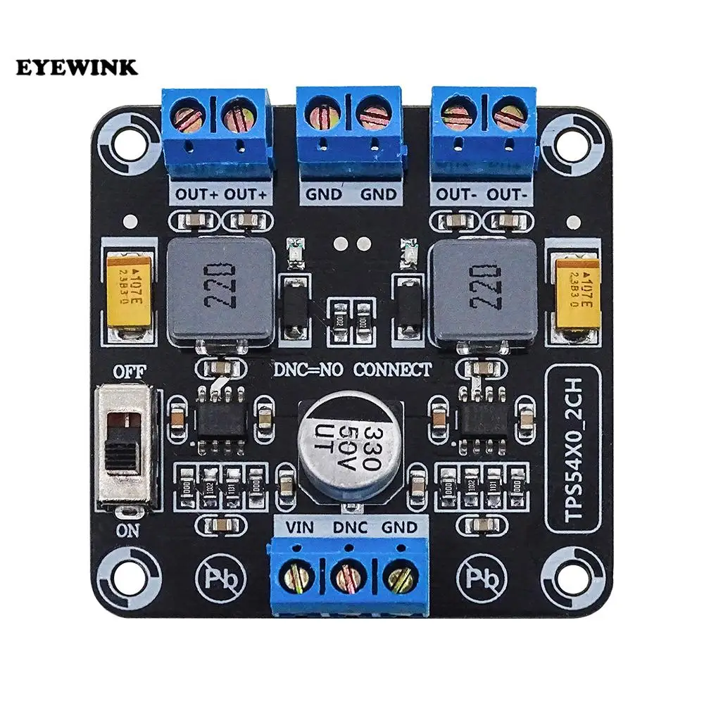 TPS5430 Positive Negative Dual Power Supply Module with Switching 12V Output