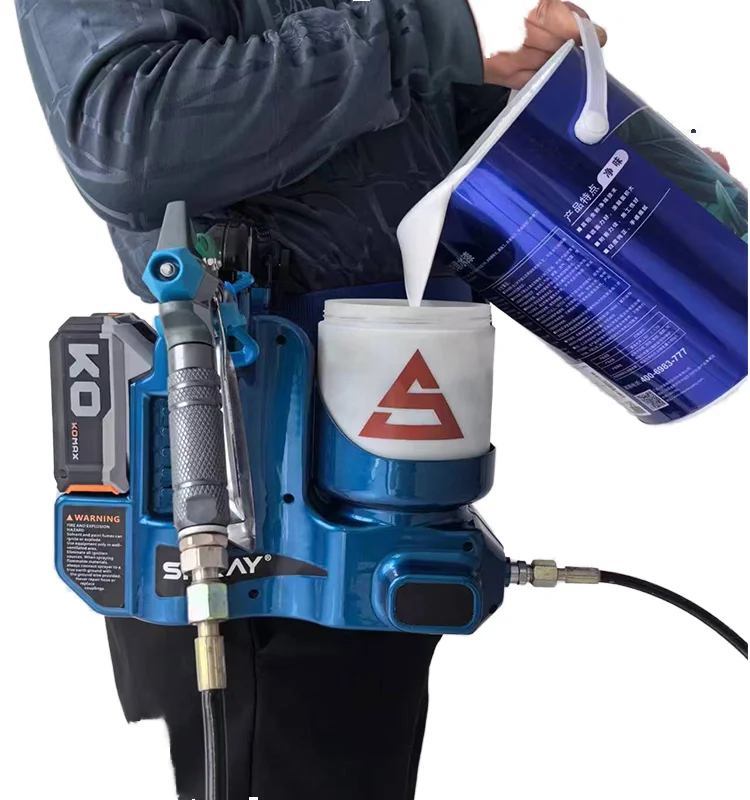 2024 мини электрический безвоздушный распылитель краски портативный 21 В литиевая батарея высокого давления для пистолетов-распылителей DIY