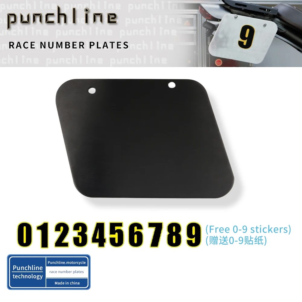 Competition Number Plate For Scrambler 400X Speed 400 Speed T4 Scrambler 400XC Thruxton 400 Tracker 400 DIY License Number Plate