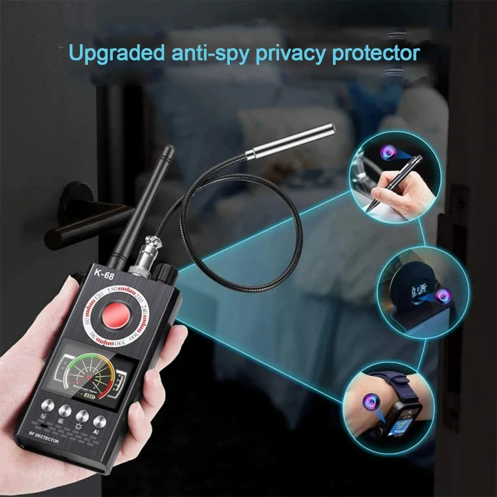 Multi-function Anti-Candid Cam Wireless Lens Device Finder GSM Audio Bug Finder GPS Signal RF Tracker Detect