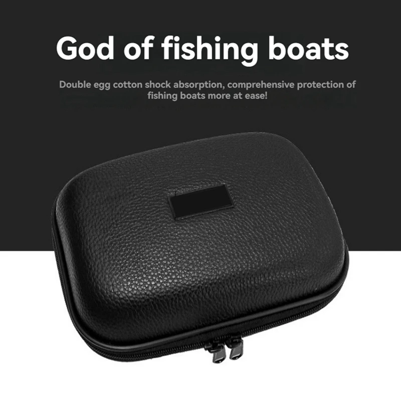 Artificial Leather Fishing Bag Reel Case Bag Shockproof Waterproof Material Storage Case