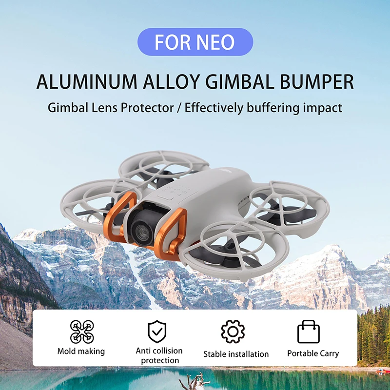 For DJI Neo Drone Accessories Aluminum Gimbal Bumper Protective Bar Anti-Collision For DJI Neo Bumper Lens Protector Bar Guard