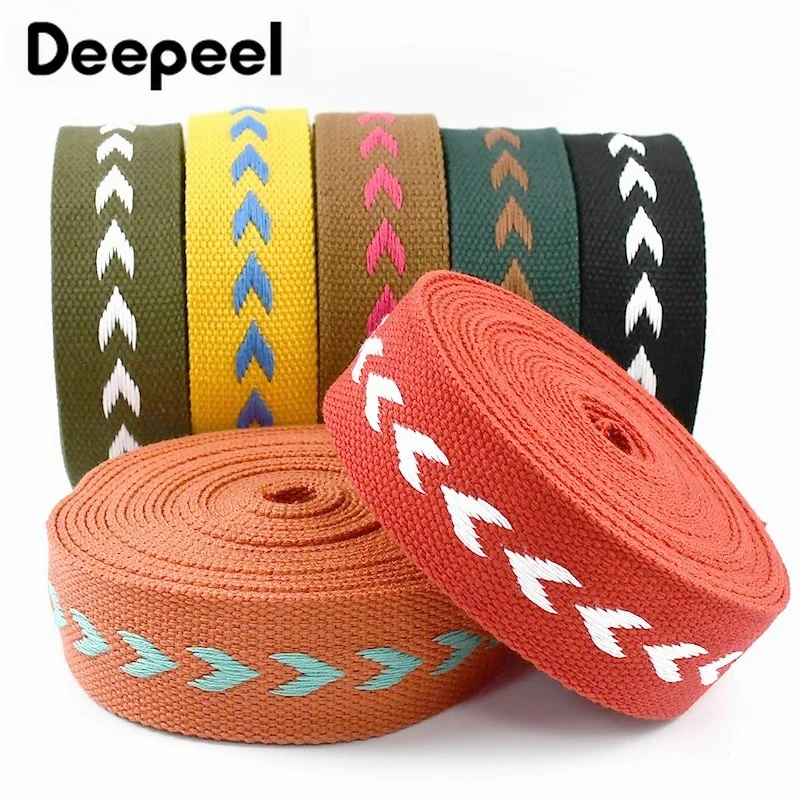 

2-5Meter 38mm Canvas Decorative Ribbon for Sewing Shoulder Bag Straps Backpack Belt Sling Bias Binding Webbing Strap Accessories
