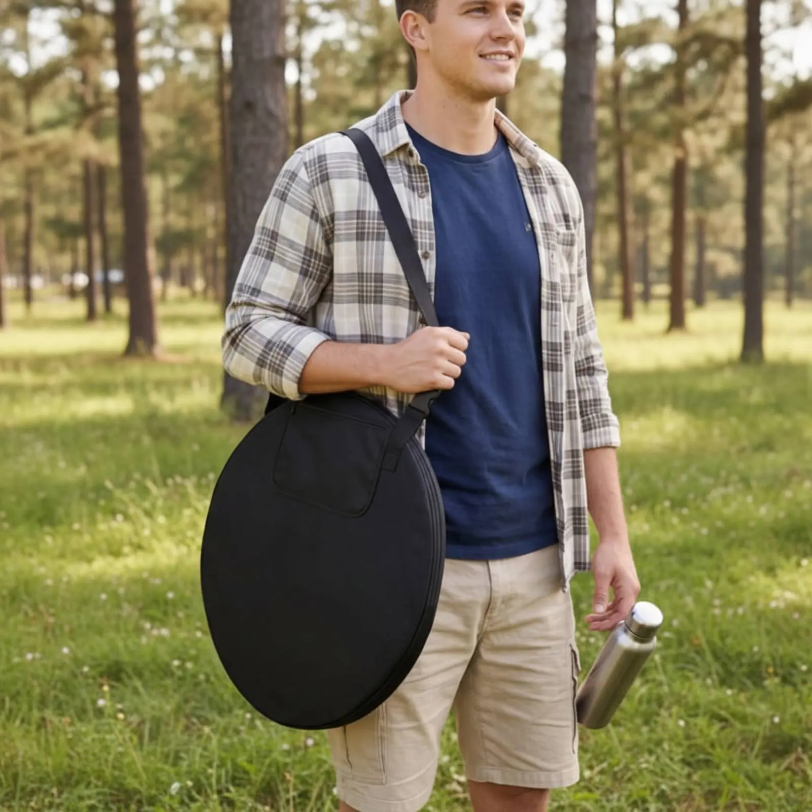 

Privacy Tent Replacement Bag Adjustable Strap Portable Shower Tent Bag Camping Accessory Sturdy-Duty Zippers External Pocket