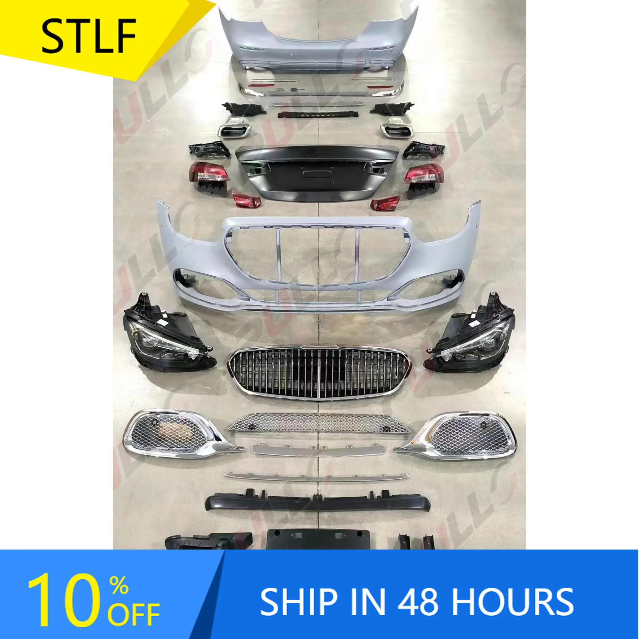 

STLFHigh Quality Car Body Kit for for Mercedess Benzs E Class W213 2018-2020 Upgrade to maybachs Include Front and Rear Bumper