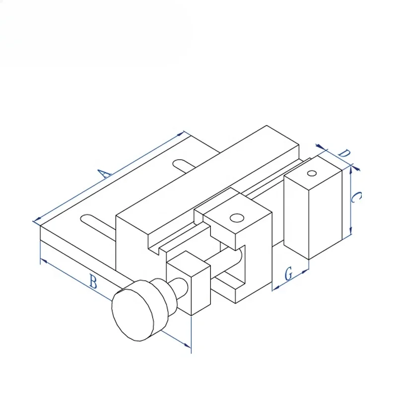 3A- 210008   Ferramenta de braçadeira de fixação EDM de corte de fio de torno Vertex de liberação rápida resistente