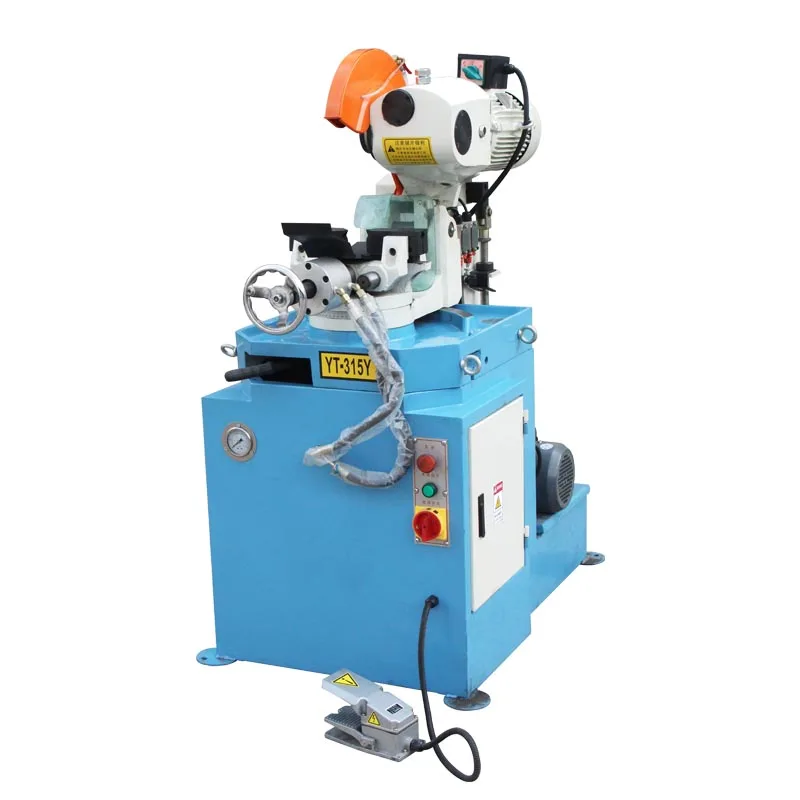 STR Semi-Automatic 45 Degree Steel Metal Tube Pipe Notching Hydraulic Cutting Machine 315 Manual Pneumatic