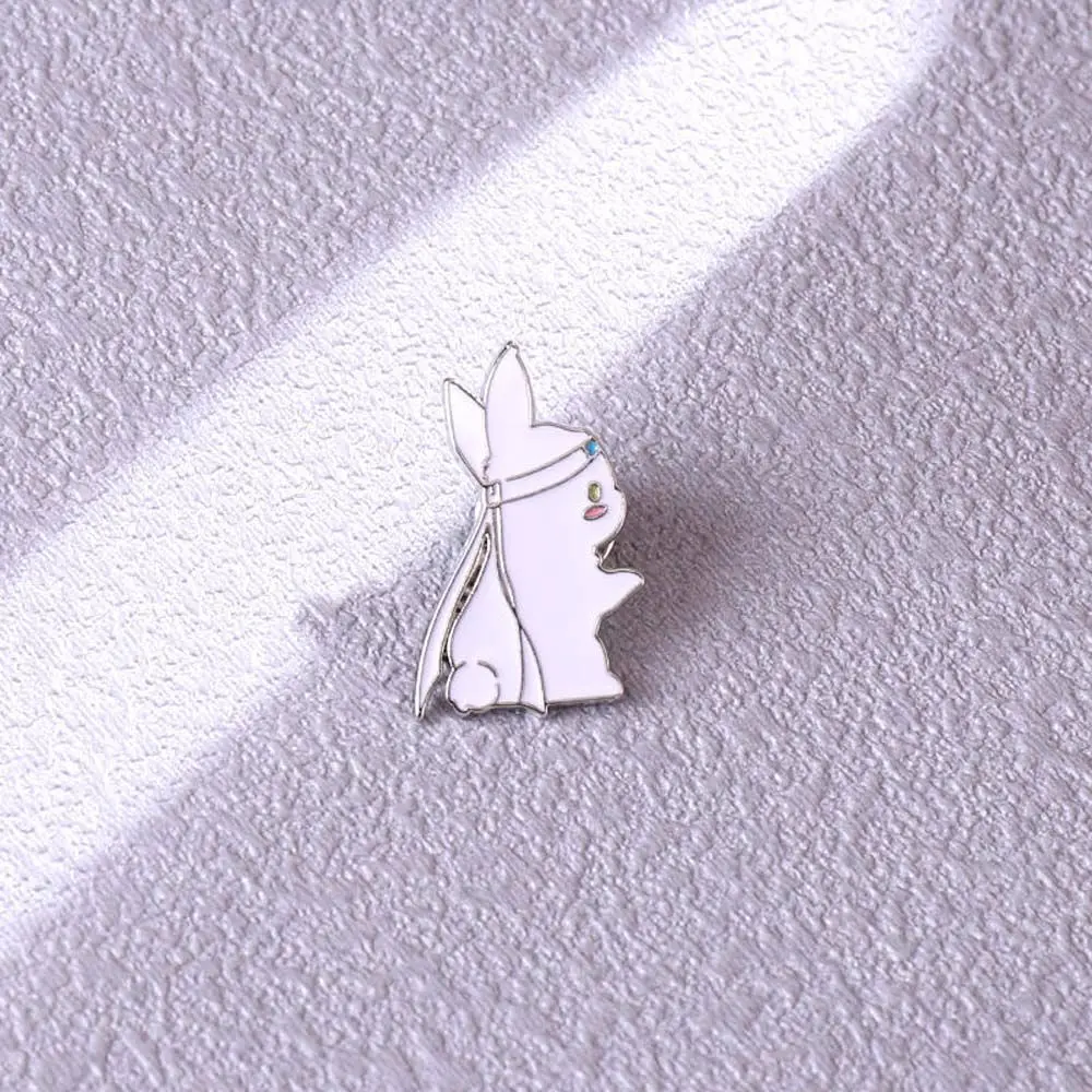 Chen Qing Ling Black Rabbit Wei Wuxian Lapel pin Jewelry Accessories Enamel Brooch Brooches Pin Mo Dao Zhu Shi Badge