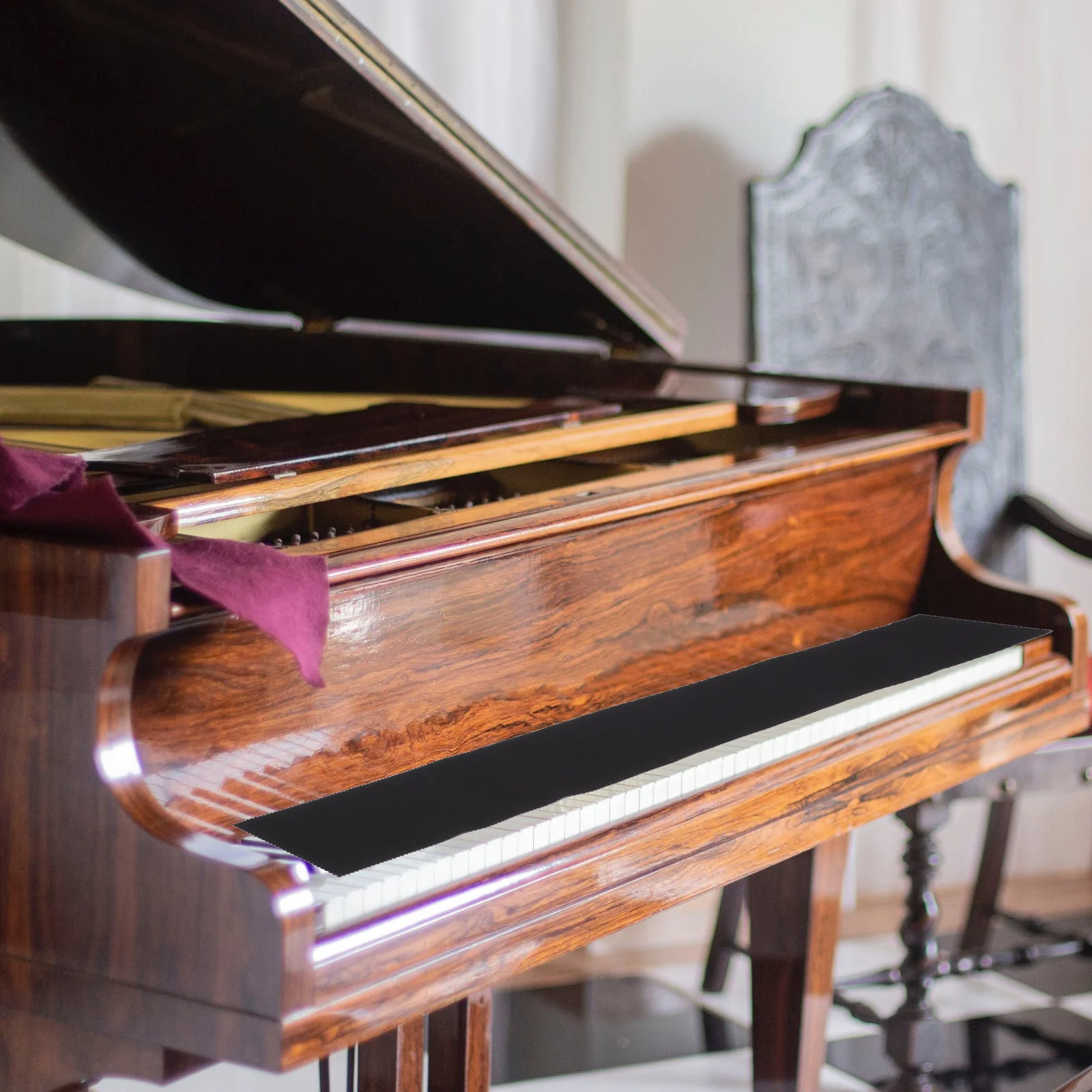 

Cover Cloth Thickened Durable Anti-Dust Wrinkle Resistant Key Protector Smooth Non-Shedding Fade-Resistant For Piano