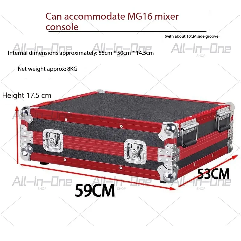 Customized Rack Flight Case Mixer  Console, Dedicated Audio and Lighting Control Transport Box