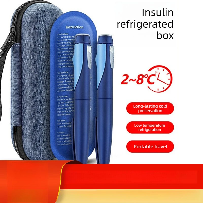 Portable Insulin Cooler Case Insulin Pen Storage Box Pocket Thermal Medicine Ice Pack Holder Outdoor Cooling Needle Box