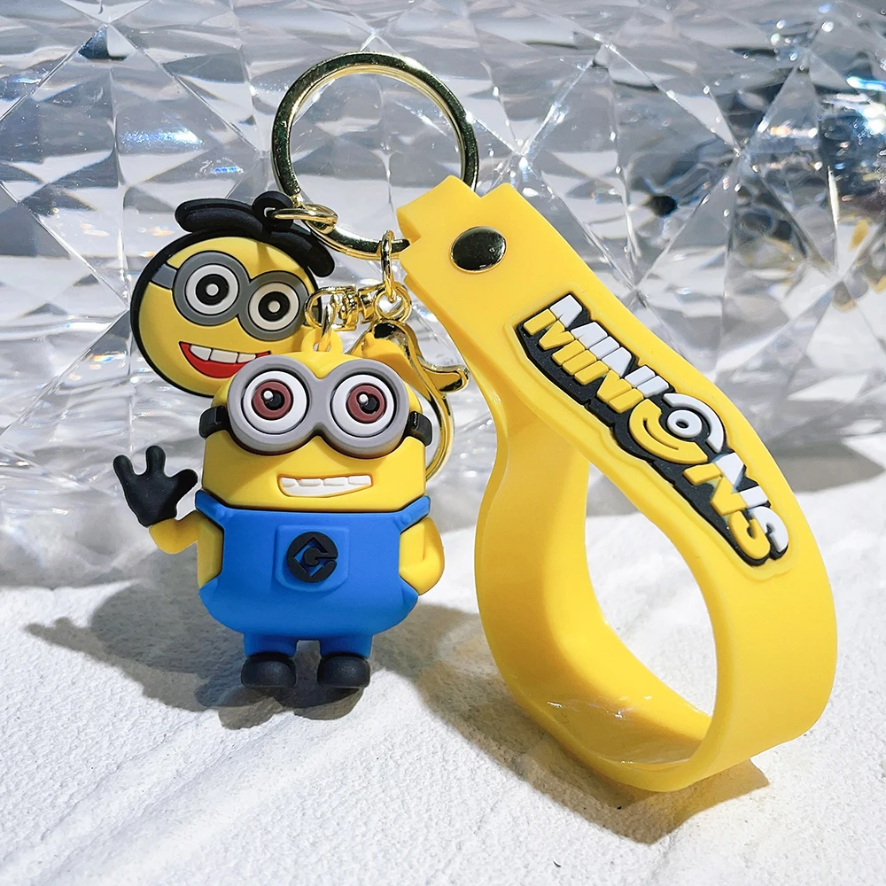 Super urocza seria Despicable Me Model z kreskówki brelok Minionki jajka kreatywna i wykwintna torba Kawaii dekoracja wisiorek prezent