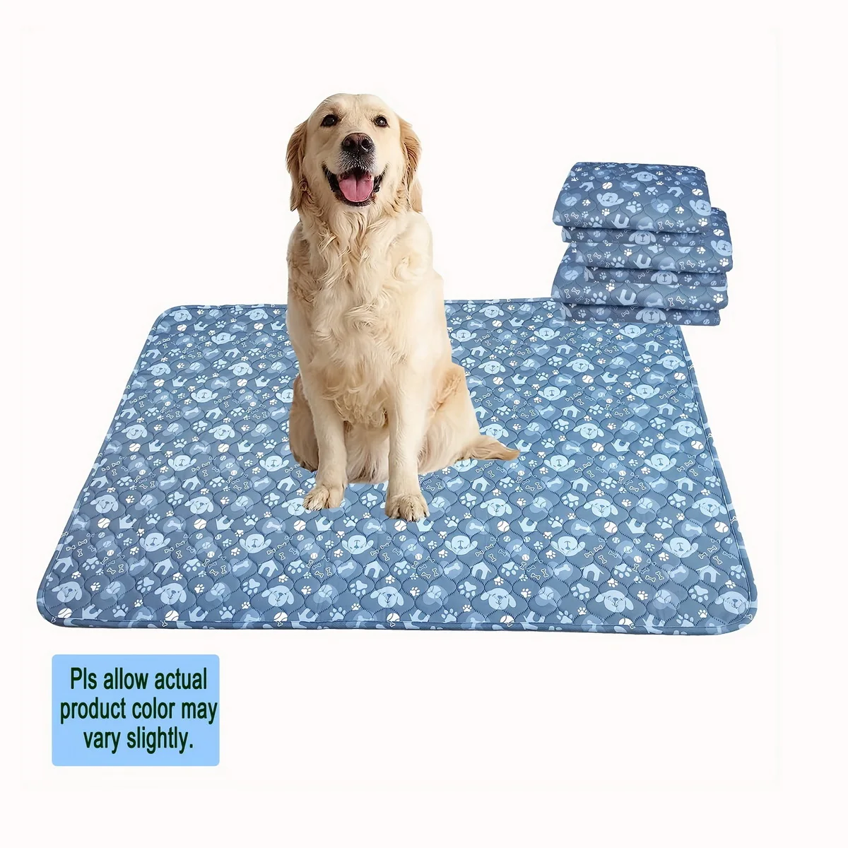 Almohadillas grandes para orinar para perros, almohadilla lavable para juegos de dormir, almohadillas reutilizables para cachorros, almohadillas de entrenamiento para mascotas para perros, 1pc