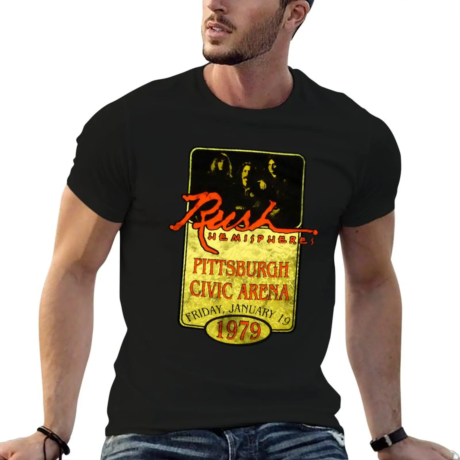 Rúsh Merch Hemispheres Nice T-Shirt Fashion Casual Short Sleeve T-Shirt