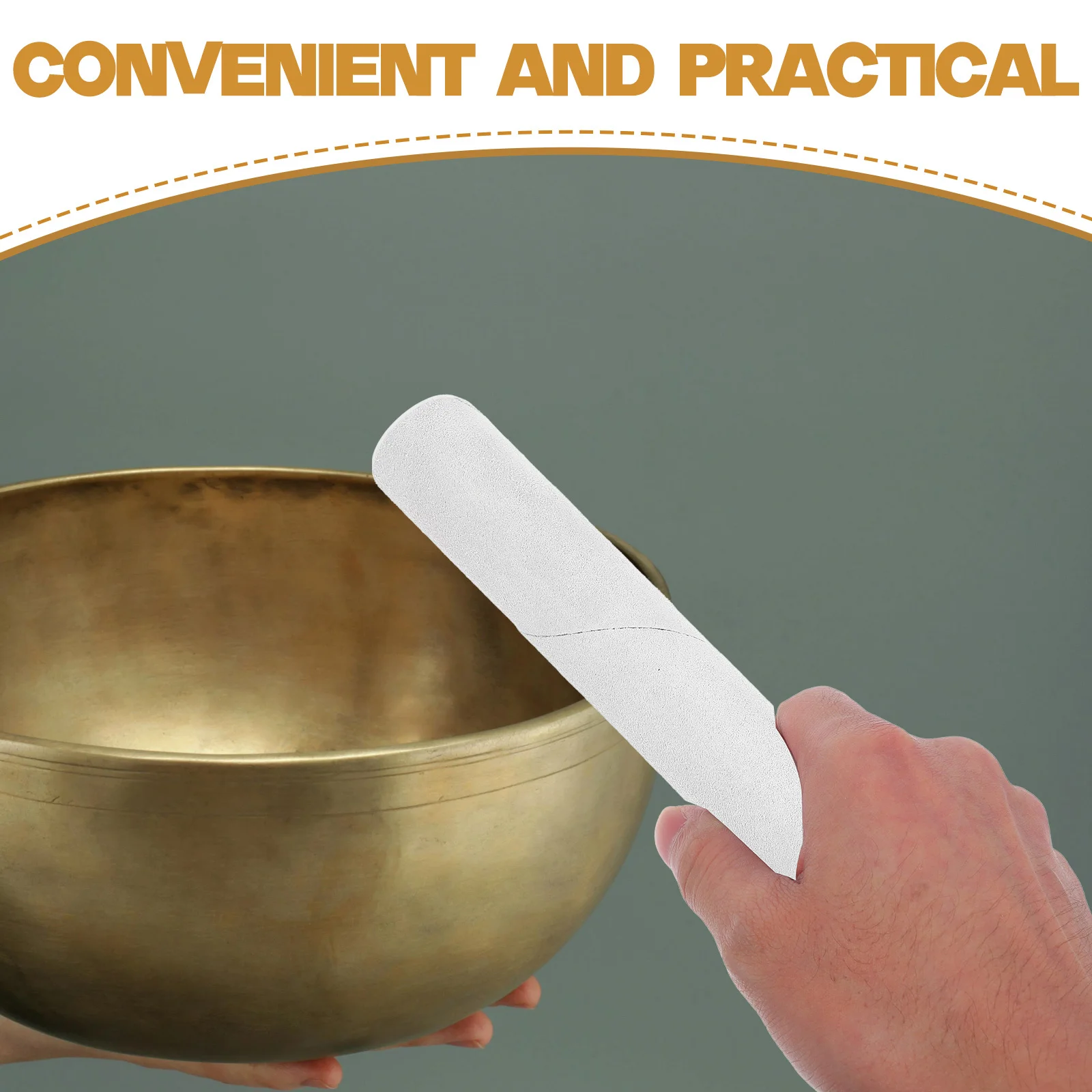 

Crystal Singing Bowl Mallet Professional Sound Bowl Striker Rod for Mindfulness Meditation Healing and Music Therapy