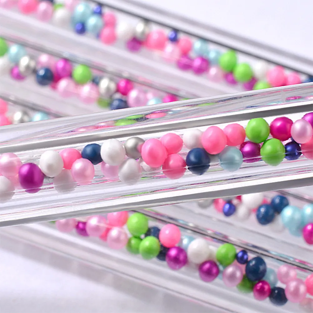 

Набор из 5 прочных акриловых ручек для дизайна ногтей с длинной ручкой, легкие и портативные, для профессионального и домашнего маникюра, идеальный подарок