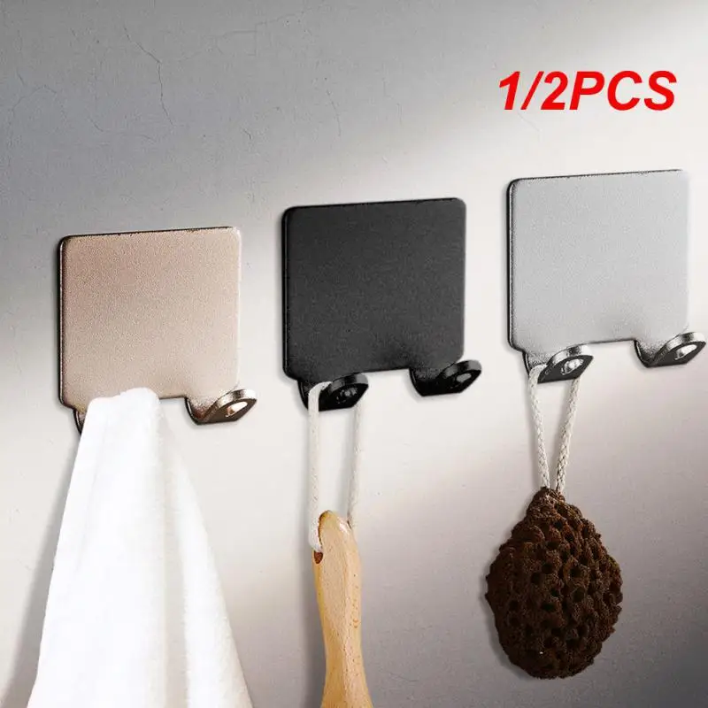 1/2PCS No Punching Simple Natural Bathroom Accessories Household Razor Holder Not Easily Broken No Punching Installation Storage