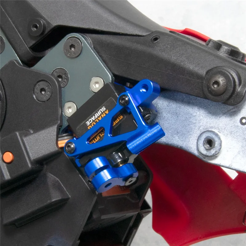 DELAM-Caliper Servos montaje Servo soporte LOS261013 para LOSI 1/4 PROMOTO-MX motocicleta LOS06000 LOS06002 plata fácil de usar