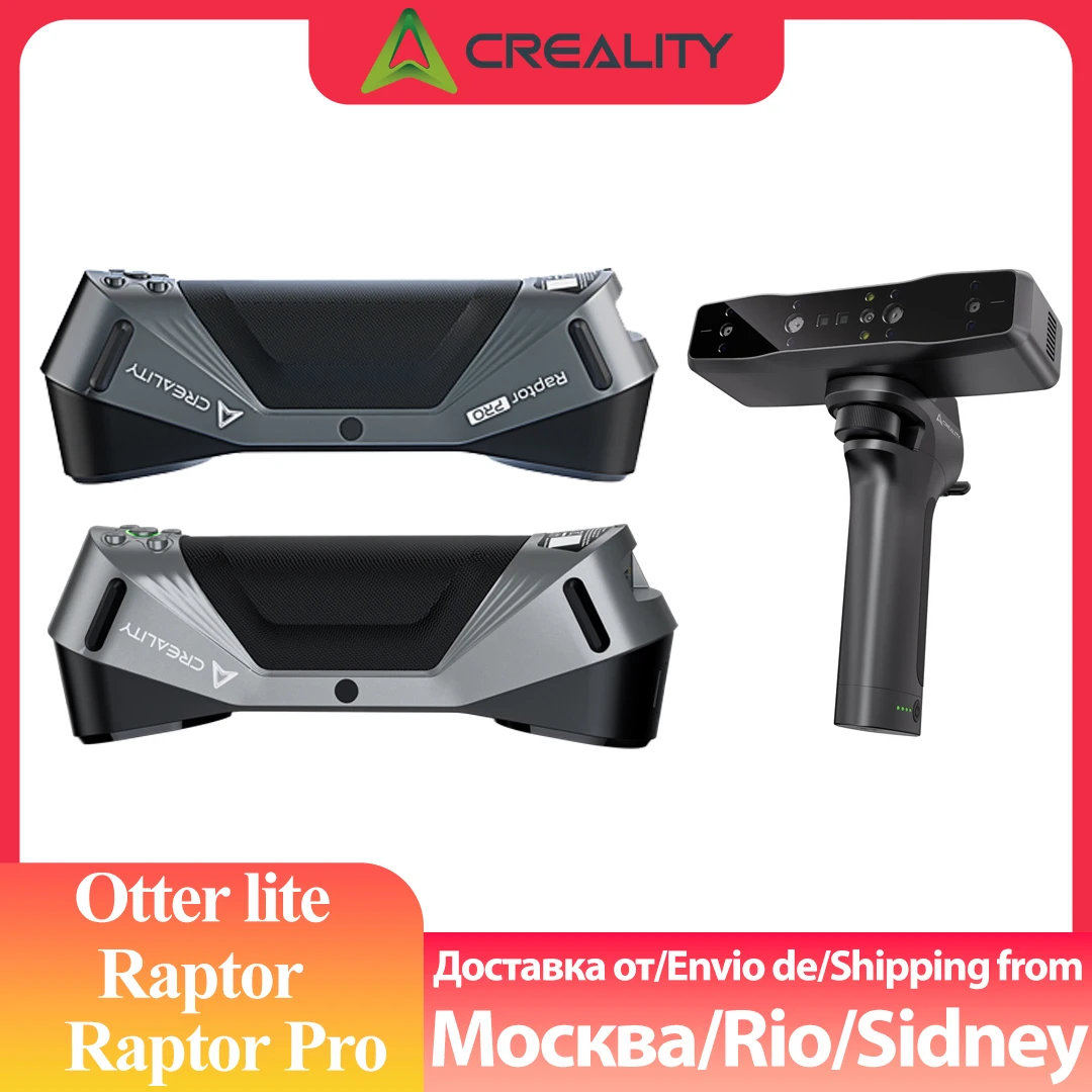 

Creality Raptor Pro CR-Scan Raptor CR-Scan Otter Lite 3D-сканеры Синяя лазерная линия/NIR Высокая точность 24-битное полноцветное сканирование