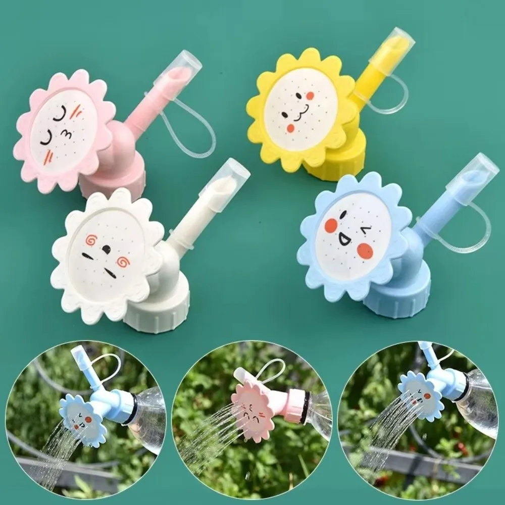Creative Garden Watering Sprinkler Nozzle Cartoon Easy Tool Bottle Watering Nozzle Adapters with Bottle Watering Cans Sprinkler