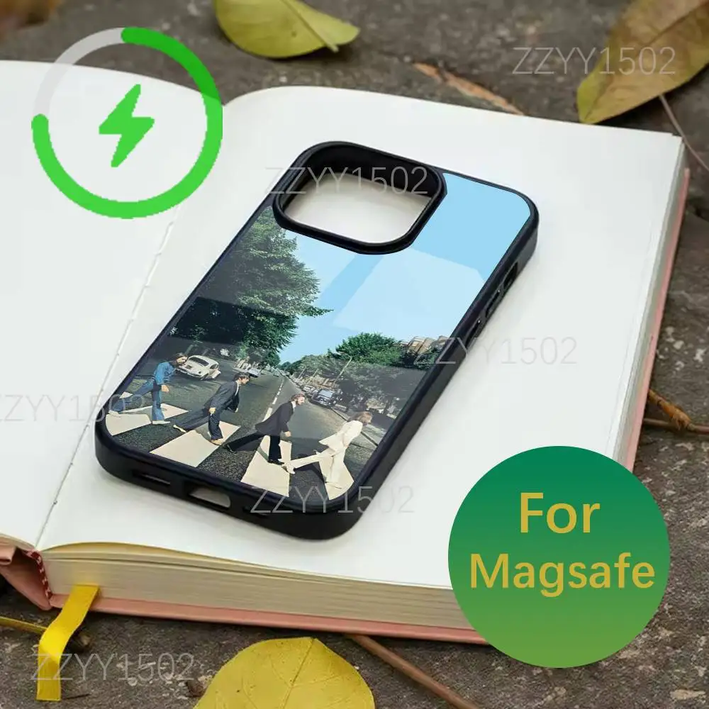 حافظة هاتف T-The Band B-Beatles-es Let It Be لهاتف iPhone 17,16,15,14,13,12,11,Pro,Max,Plus,Mini,SE4,E Magsafe للشحن اللاسلكي