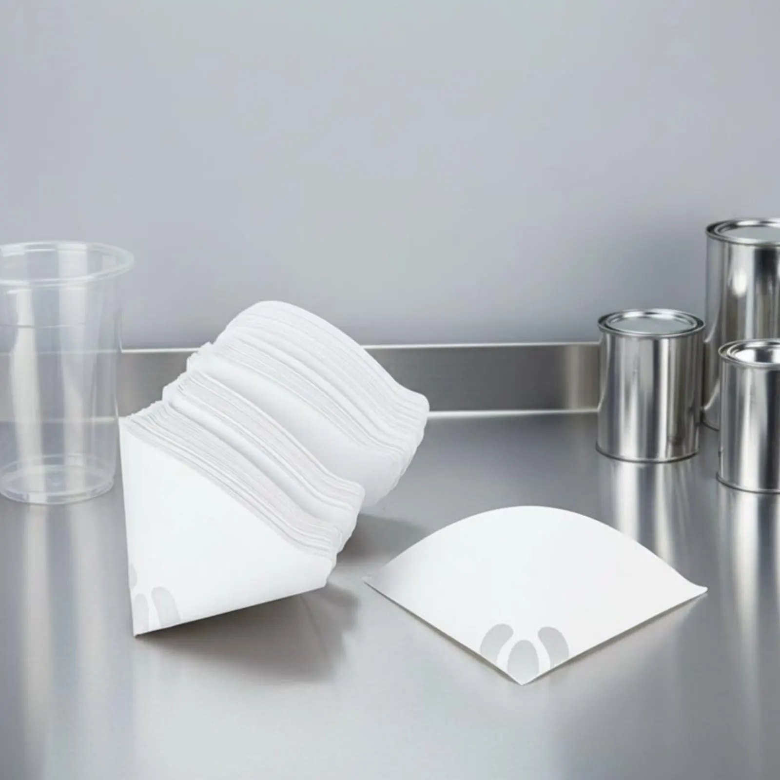 Paper Liquid Filter Funnel Super Fine Filter Paper Funnel 200 Mesh Strainer Filtering Tools for Paint Shop, Chemical Work view 6