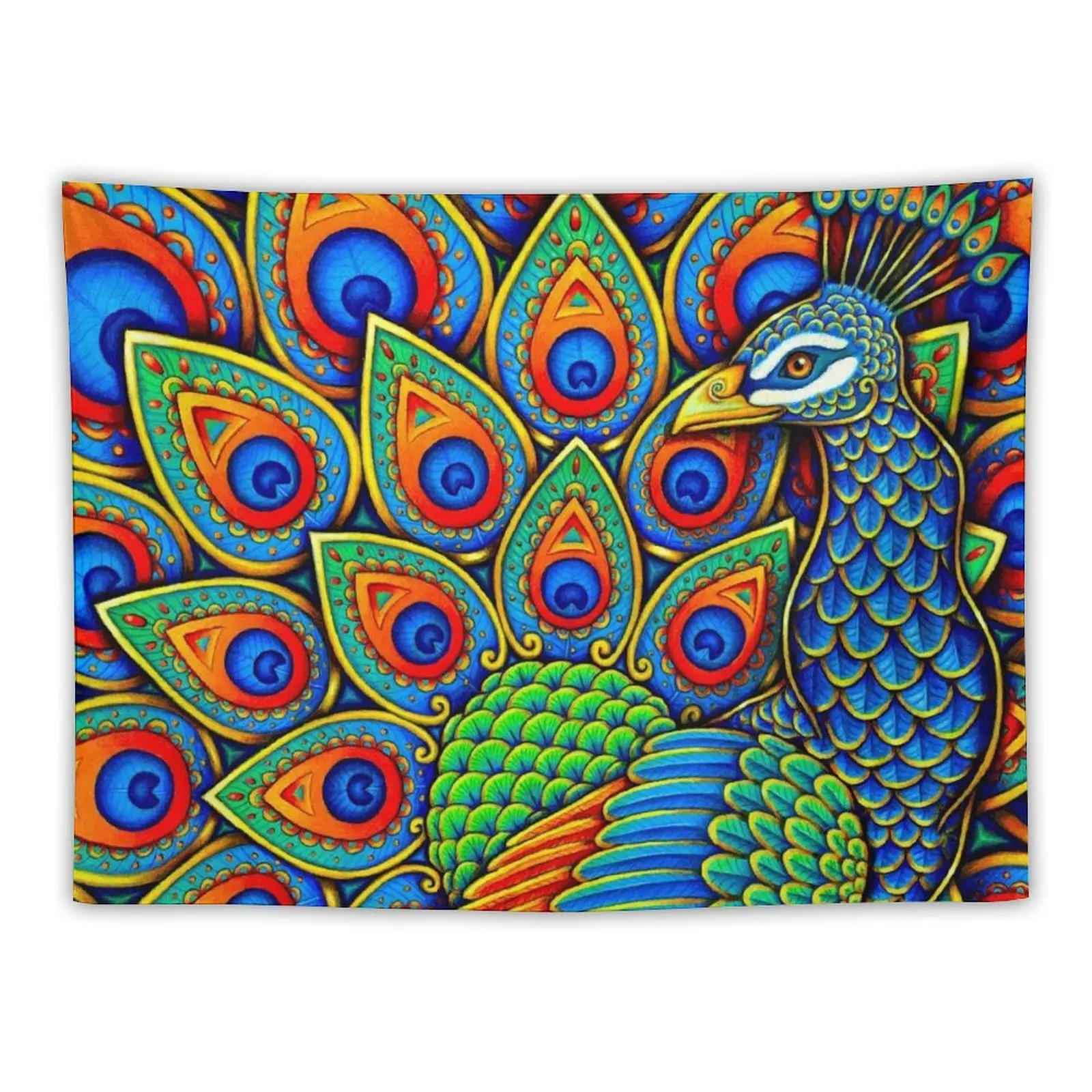 

Colorful Paisley Peacock Rainbow Bird Tapestry Aesthetic Room Decors Aesthetic Decoration Tapestry