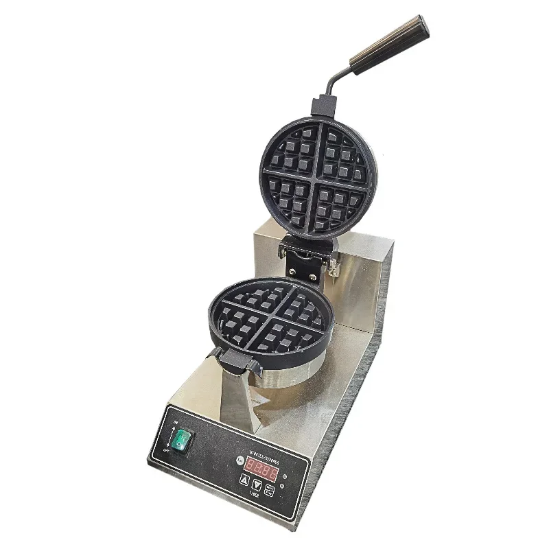 

Qianmai Waffle Stove UWB-03 Commercial Muffin Machine Single-Head Electronic Version Rotating Non-Stick Waffle Machine