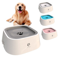 Pet Dog Cat Bowl Floating Bowl Water Drinker Not Wet Mouth Splash Water Cat Bowl Not Sprinkler Water Dispenser Portable Dog Bowl