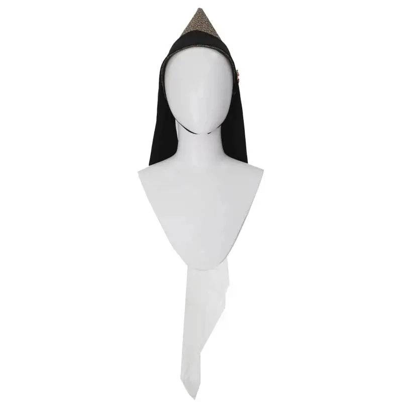 ❤️ COS ❤️ Tocado Medieval Hennin con Velo y Sombrero Puntiagudo, Accesorios de Disfraz para Mujer, Época Medieval Tardía, Halloween, LARP ❤️