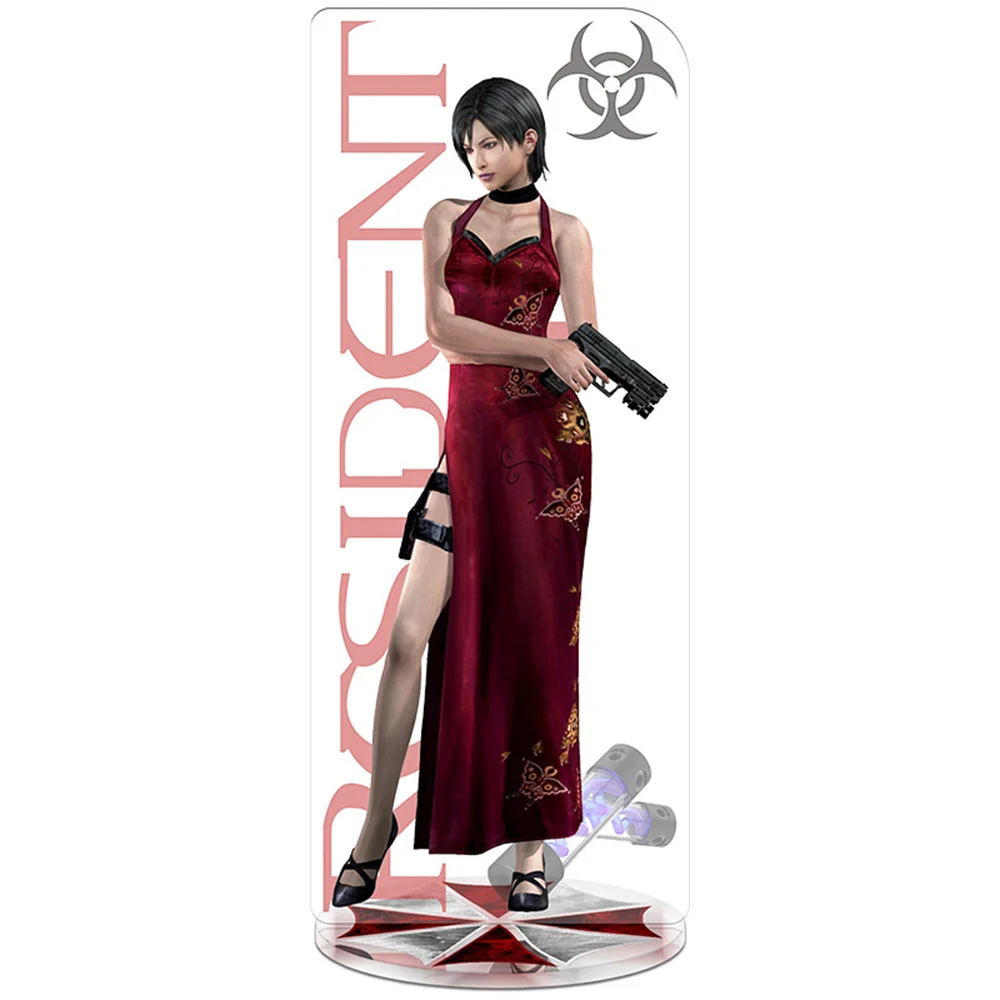 RE4 الشر المقيم 4 القلعة إعادة تعيين ليون سكوت كينيدي المفاتيح الاكريليك حامل نموذج لوحة هدية بالجملة لعبة المنتجات ذات الصلة