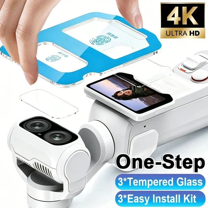 With Install Kit For Insta 360 Luna Ultra Screen Protectors With Camera Lens Films Explosion-Proof Films For Insta360 Luna Ultra