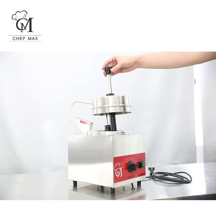 New single heat nachos cheese heater with pump electric stainless steel sauce dispenser, suitable for hotels