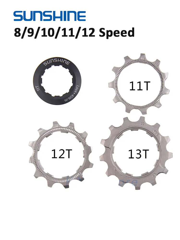 AliExpress NONE Bicycle Cassette Cog MTB Bike 8V 9V 10V 11V 12 Speed 11T 12T 13T Road Bike Star Replacement K7 Ratchet Parts