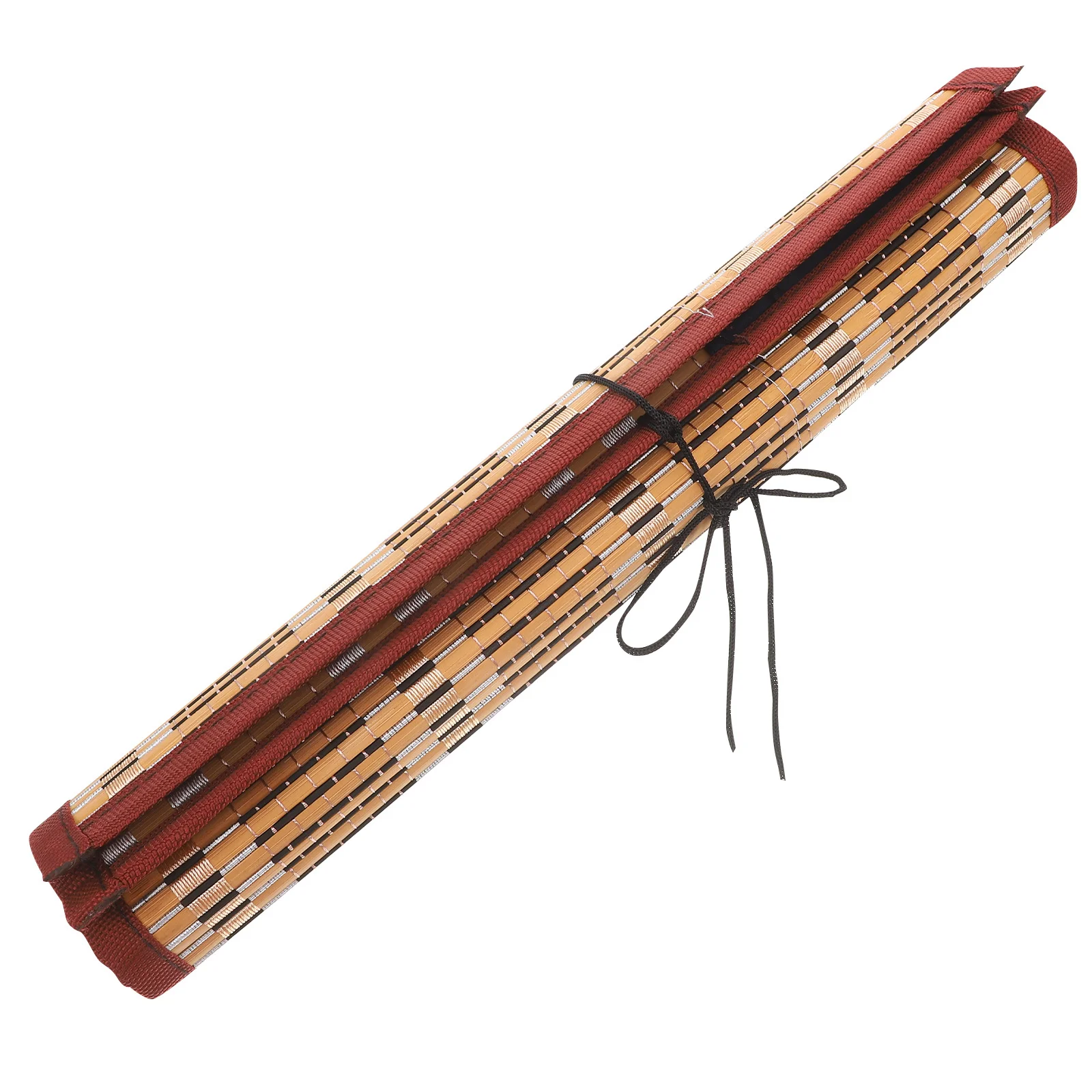 

1Pcs Bamboo Calligraphy Brush Holder Roll Portable Lightweight Dampproof Pencil Storage Organizer Size L 8 Slots Pen Bag