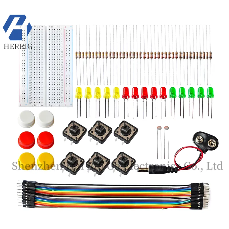

Stock Starter Kit for UNO R3 Mini Breadboard Jumper Button