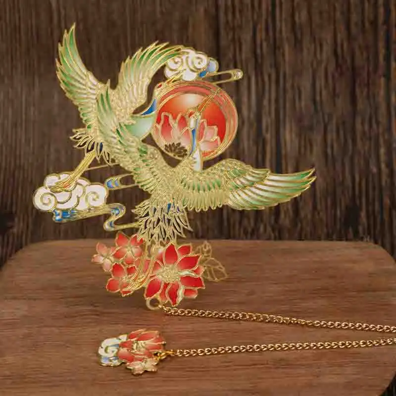 Retro Metal Bookmark Aesthetic Stationery Gift Student Reading Mark Book Accessory Creative Exquisite  Animal Shape Bookmark