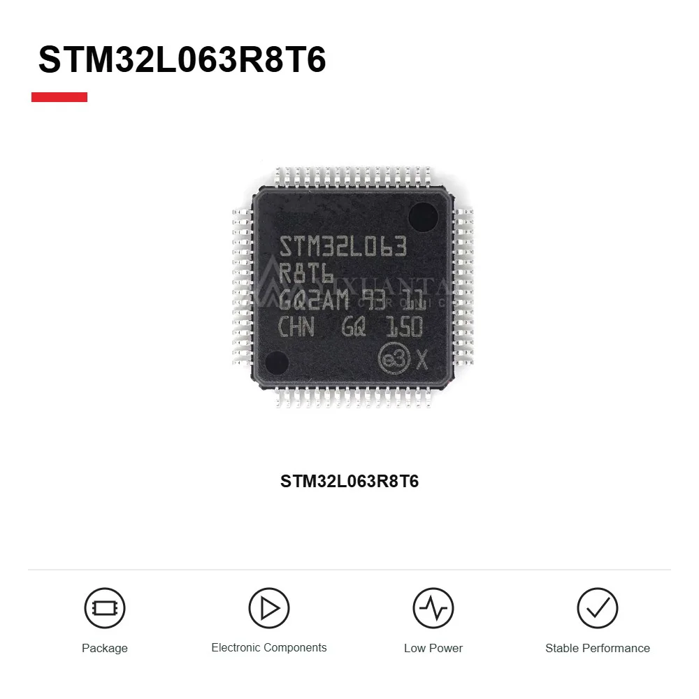 FLY STM32L063R8T6 ULTRA LOW POWER 32-BIT MICROCONTROLLER MCU IC LQFP 64-PIN 64KB FLASH EMBEDDED CONTROL CHIP