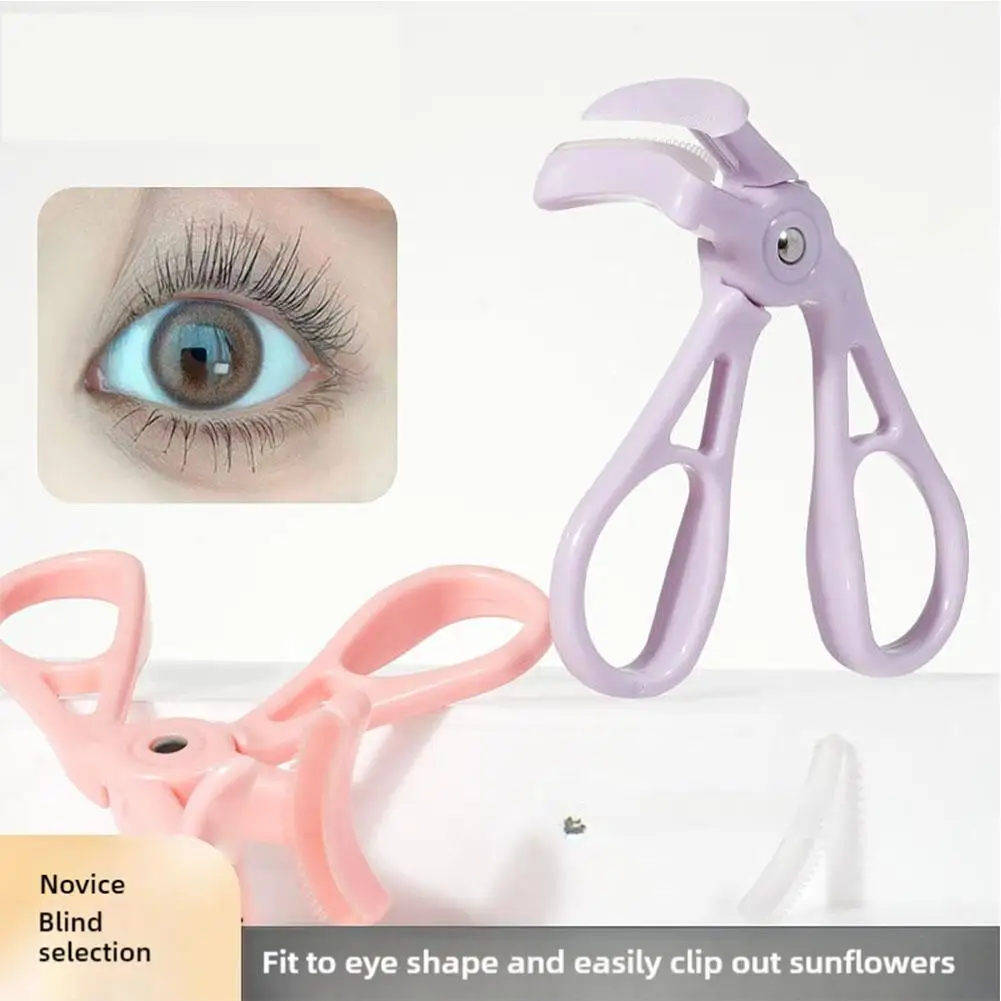 Natural Effect Eyelash Curler Cosmetic Tool Clip Silicone Tool Curler Makeup Tools Lift Curling Eyelash Eye Pads Lash L0G2