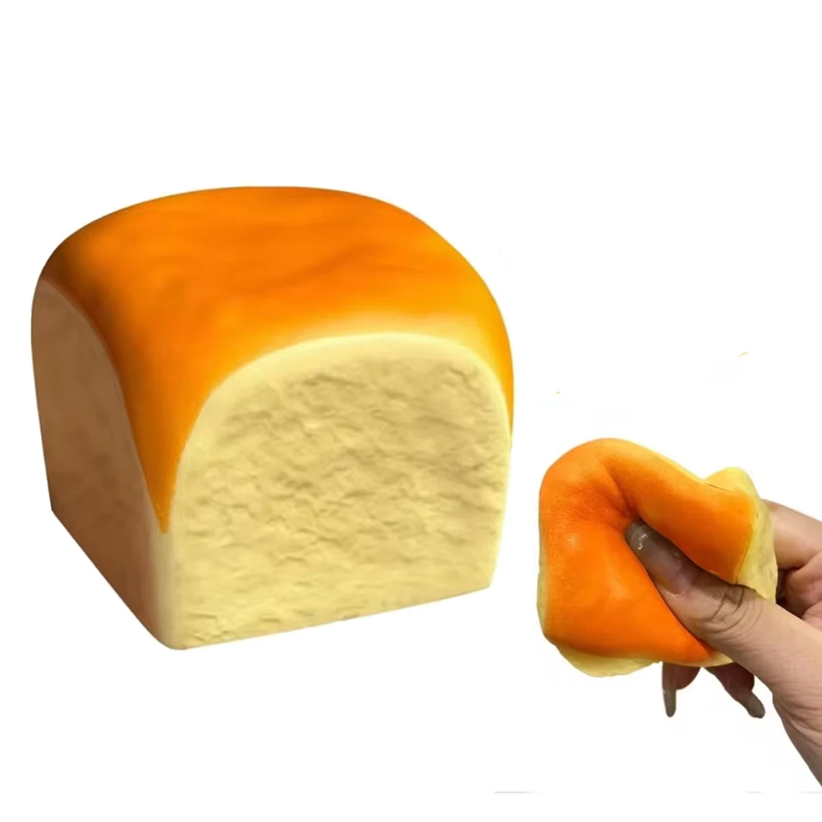 Brot-Squishy-Spielzeug, niedliche Brotform, zum Quetschen, Stressabbau, sensorisches Fidget-Spielzeug, Geschenk für Büro, Studium und tägliche Entspannung