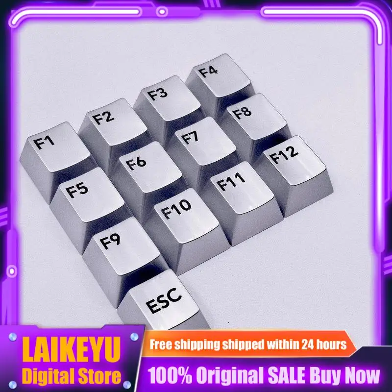 Metal keycaps ESC F1~F12 key mechanical keyboard cross axis PC gaming keyboard Accessories collection gifts custom keycaps