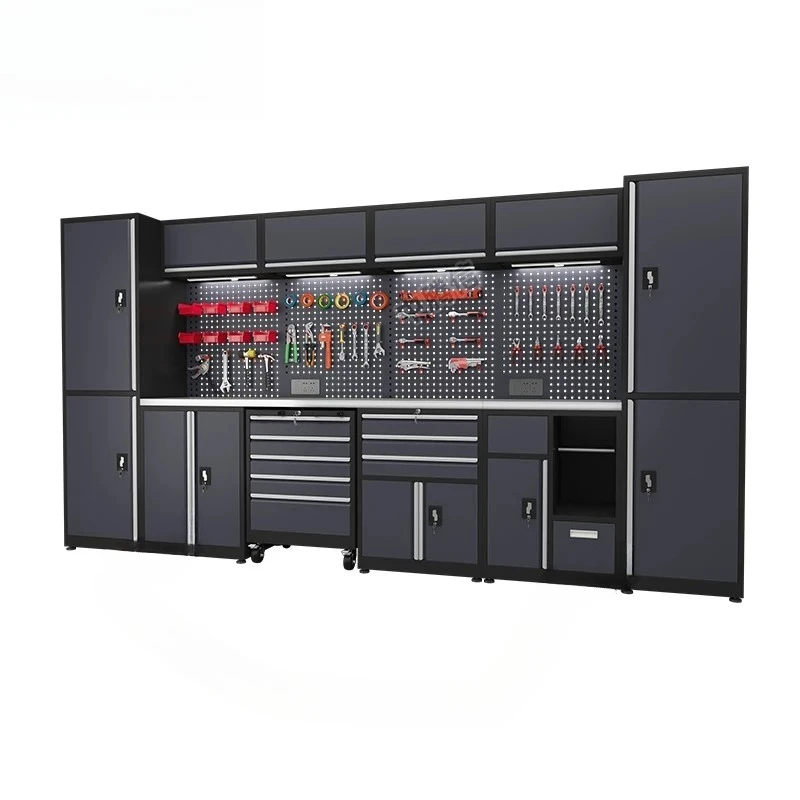 Auto Repair Workstation Workshop Combination Cabinet Tool Cart Multifunctional Bicycle Locomotive Motorcycle Repair Workbench
