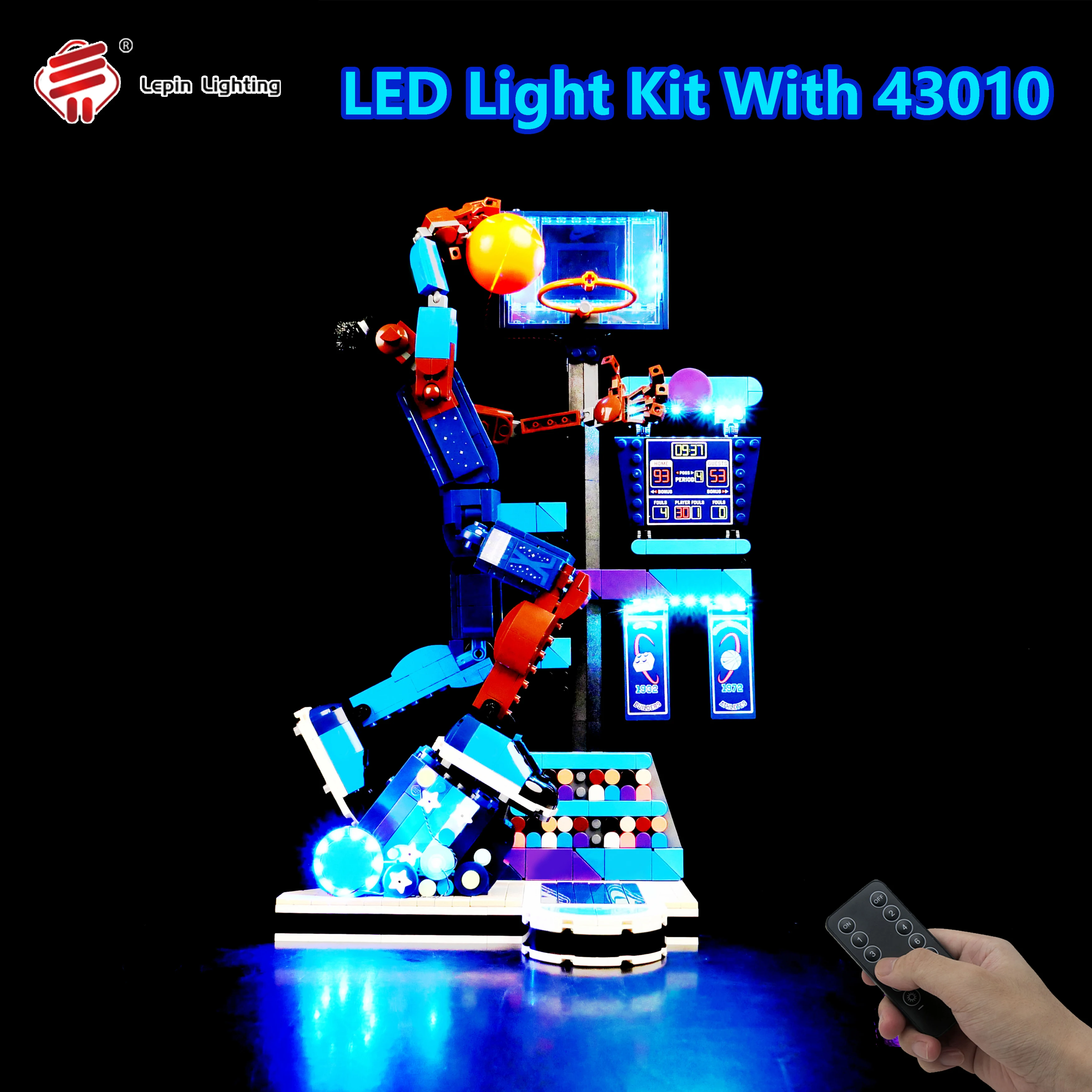 

DIY LED Light Kit Compatible with 43010 Basketball Player Building Blocks Set Creative Lighting Decoration Display